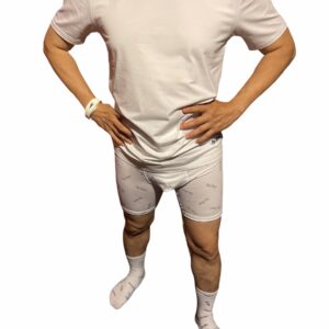 Per’rihon 100% Modal Cotton Tee Shirt, Boxer Briefs, Socks & Sanitizer Wristband